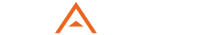 Logo I.DeA. Costruzioni (bianco e arancio)